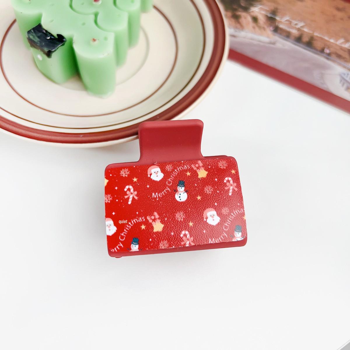 

Santa Claus Christmas Festival Shark Claw Clip Hair Accessory