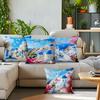 Greece Santorini Scenery Cushions Pillowcase Cushion Cover Throw Pillow Sofa Decoration Pillowcover Home Car Sofa Decor