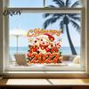 Seasonal Storefront Display 2027 Russian New Year Static Glass Stickers, of Goat PVC Window Decals for Clings Home and Shop Decoration, Cute