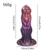 Einzigartig geformter Phallus, großer Analstöpsel mit Saugnapf, dicker Anal-Dildo im Monster-Stil, SM-Erwachsenen-Neuheit.