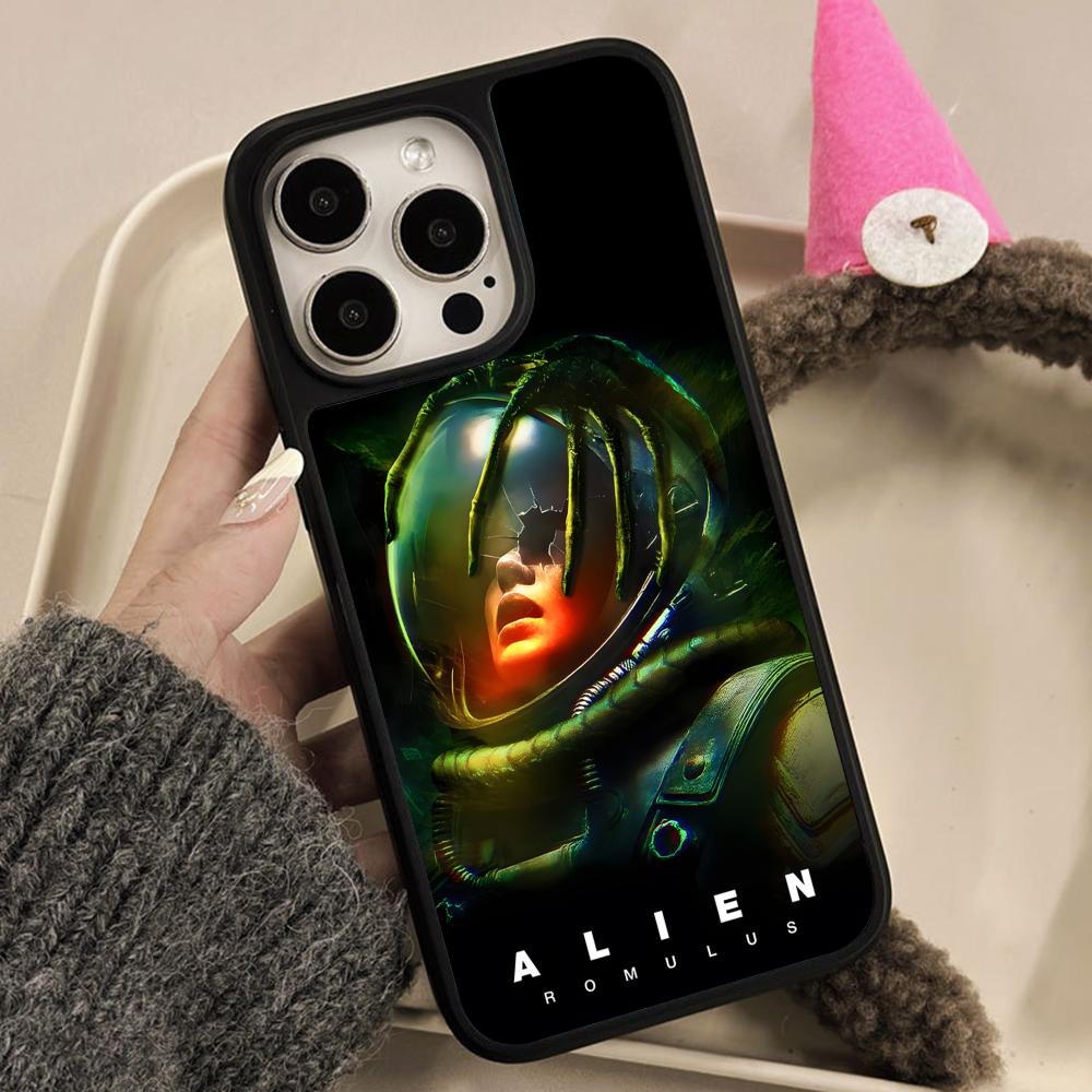 Alien Romulus Mobile Cell Phone Case for iPhone 17 16 15 14 13 12 11 Air Pro Max Plus Matte Surface Colorful Cover Luxury Cover