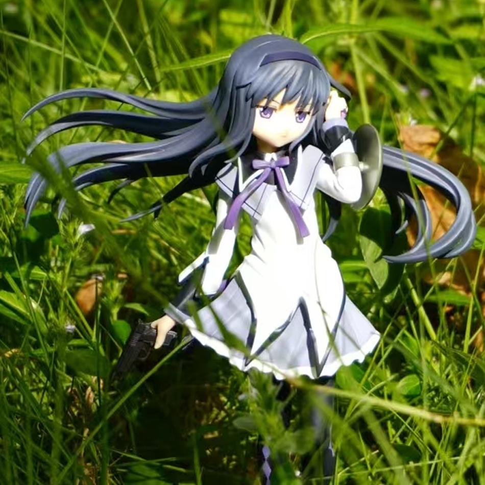 17cm Madoka Magica figure Akemi Homura Anime PVC Model Birthday Present Ornaments Collectible Toys children birthday gift