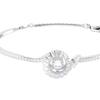 Swarovski Snake Design Paved Edge Bracelet Women bracelet Silver 5698892