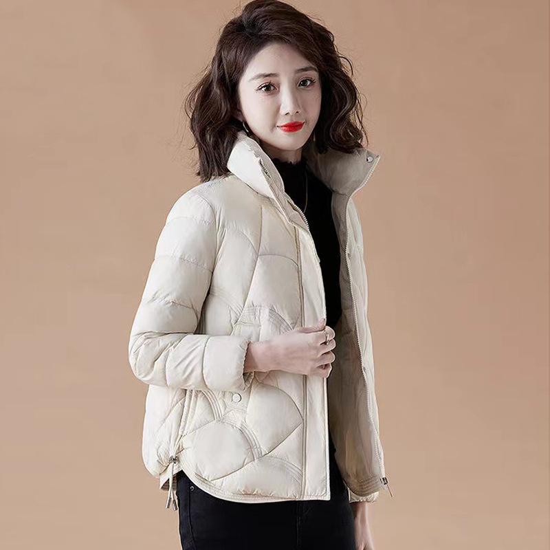 Down Cotton Jacket, Women's, Winter New Style, Lightweight, Casual, Warm Cotton Jacket, Versatile, Short, Small Cotton Jacket