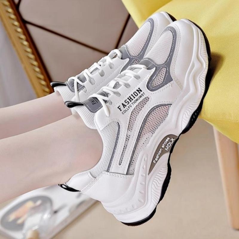 Sport Running Shoes Women Chunky Casual Sneakers Summer New Mesh Breathable Training Shoes Fashion Women Shoes Versatile Zapatos