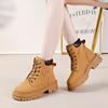 2025 Herbst/Winter Britischer Stil Damen Motorradstiefel mit dicker Sohle