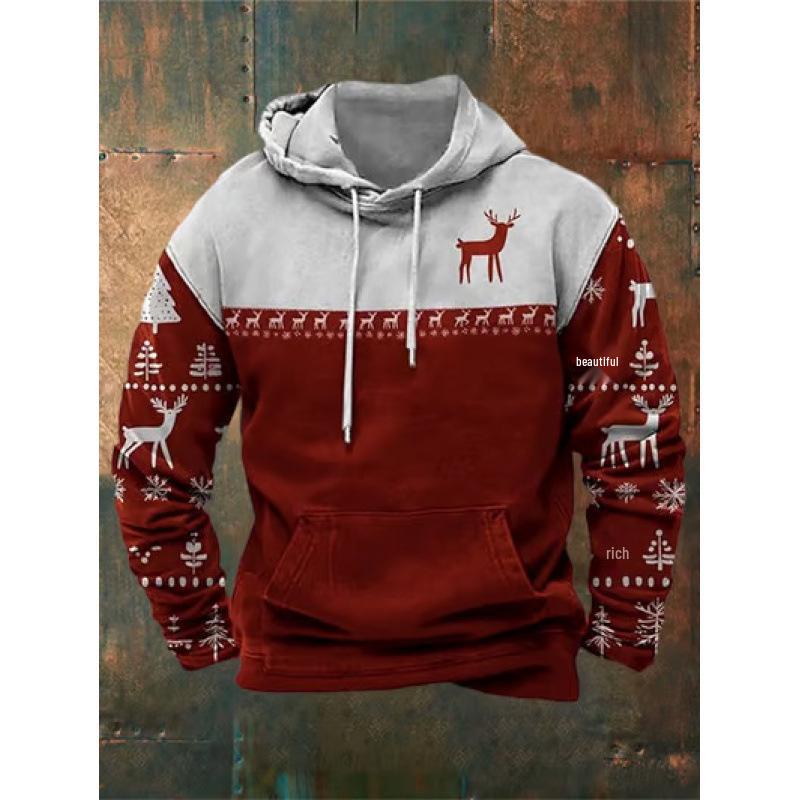 2025 Men's Autumn/Winter Casual Christmas Hoodie