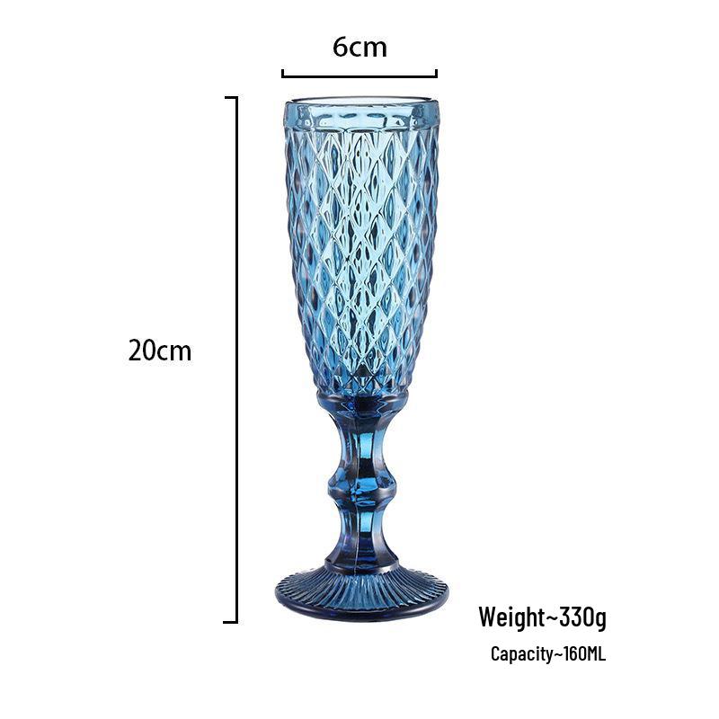Red Wine High-Stemmed Glass - Simple Wedding and Celebration Accessory, Ideal for Cocktails, Juice, and Wines