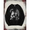 Design Dark Style Print Men's Casual Sweatshirt.