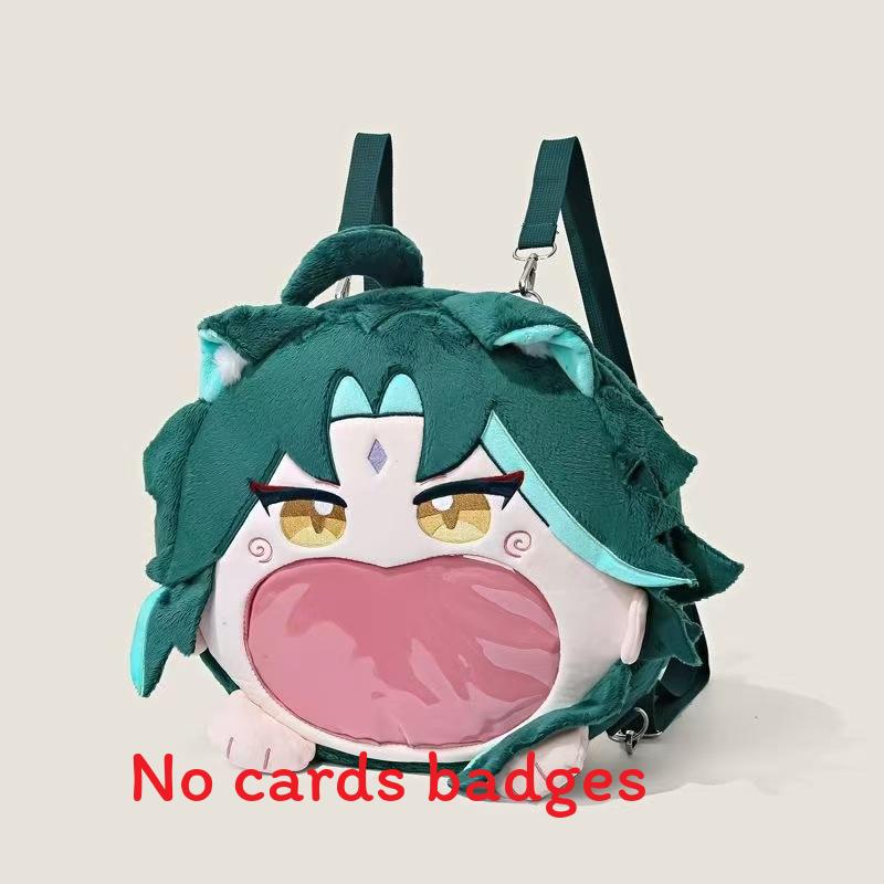 Itabag Hatsune Miku Soft Plush Girl Backpack With Cartoon Art Adjustable Bag