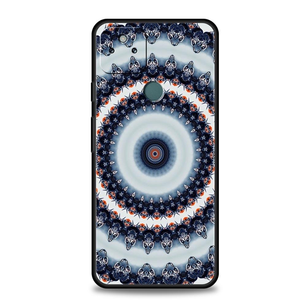 

Retro Circular Totem Design Phone Case Cover for Google Pixel 10 9 8 7 6 9A 8A 7A 6A Pro Shockproof Soft TPU 10 Pro XL Shell Bag Pixel 9