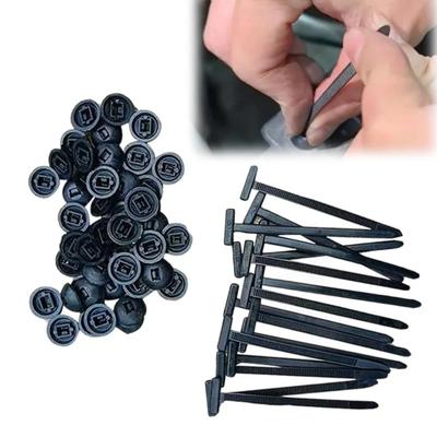 Fibbia Universale in Nylon per Fascetta Cavo, Fermacavo in Nylon per Impieghi Gravosi, Utensile Multiuso in Plastica per Fascette Cavo, Adatto per la Manutenzione Quotidiana dell'Auto