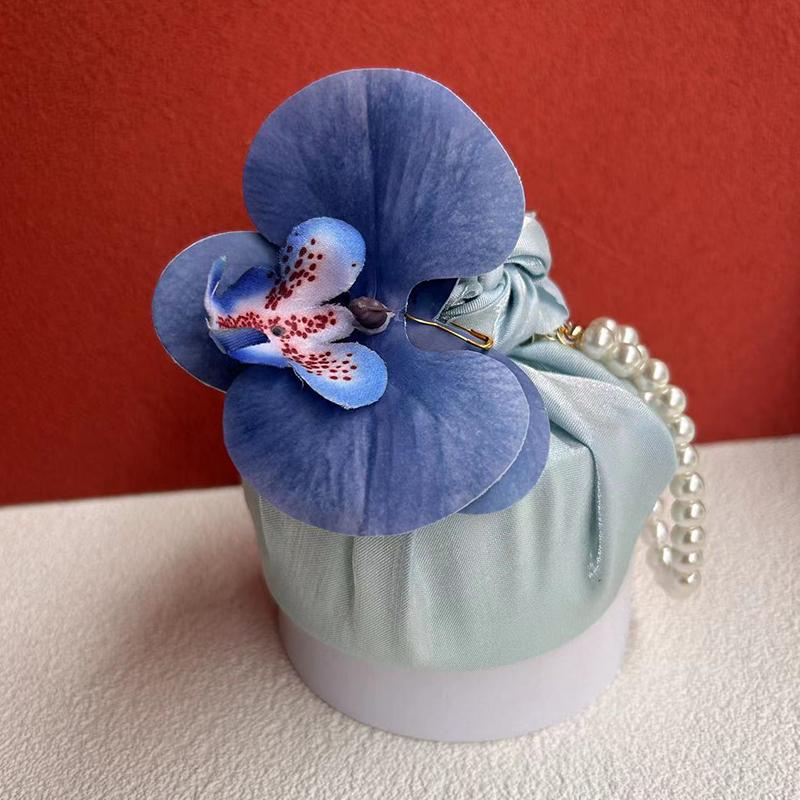 

Тканевая сумка-узел из атласного шелка цвета орхидеи, сумочка, подарочная коробка для украшений, свадебный пакет для конфет