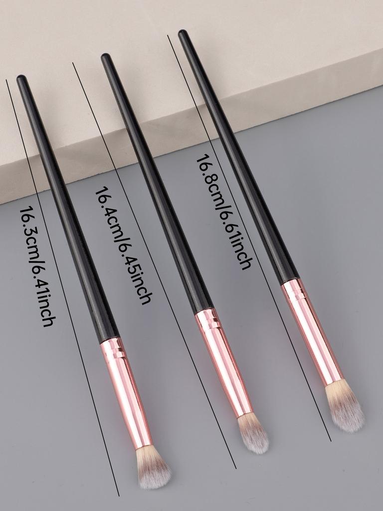 3pcs Eye Shadow Brushes Set Makeup Brushes Eye Shadow Highlighting Brushes High Quality Makeup Brushes