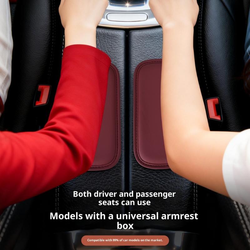 1/2Pcs Car Center Console Leg Cushion Universal Multi Functional Car Elbow Height Pad Reduce Driving Soreness Leather Knee Pad