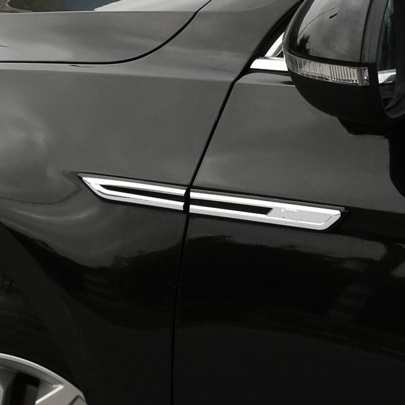 2pcs Chrome Modified Car Body Standard Fender Decoration  Variant  Sticker FOR Volkswagen Passat