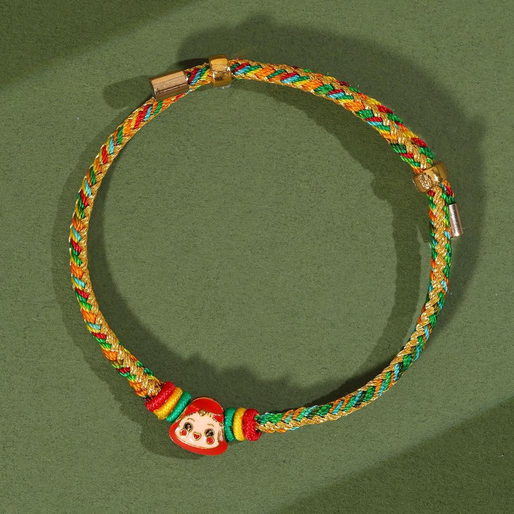 Dragon Boat Festival Five-Color Zongzi Bracelet – Handmade Ethnic Style Wristband for Kids & Adults.