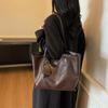 Large-capacity bag women's autumn and winter simple and versatile shoulder retro bag textured commuter tote bag