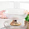 Plastic Fruit Plate High Foot Living Room Table Top Candy Nut Snack Decoration Household Food Storage