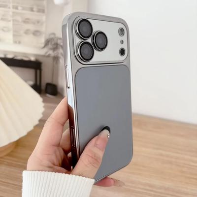 Stoßfestes Beschichtetes AG Mattes Glas Rückschale Hülle Für iPhone 15 16 17 Pro Max Vollständiger Objektiv-Kamera-Schutz Harte Handyhülle