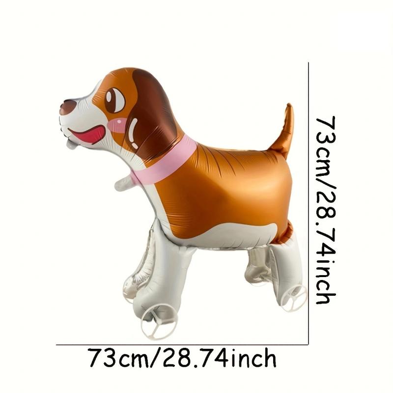 

1 шт 3D шагающий воздушный шар из алюминиевой пленки в виде кота-единорога с колесами, съемные колеса, подходит для украшения вечеринок с домашними животными, дней рождения и т. д.