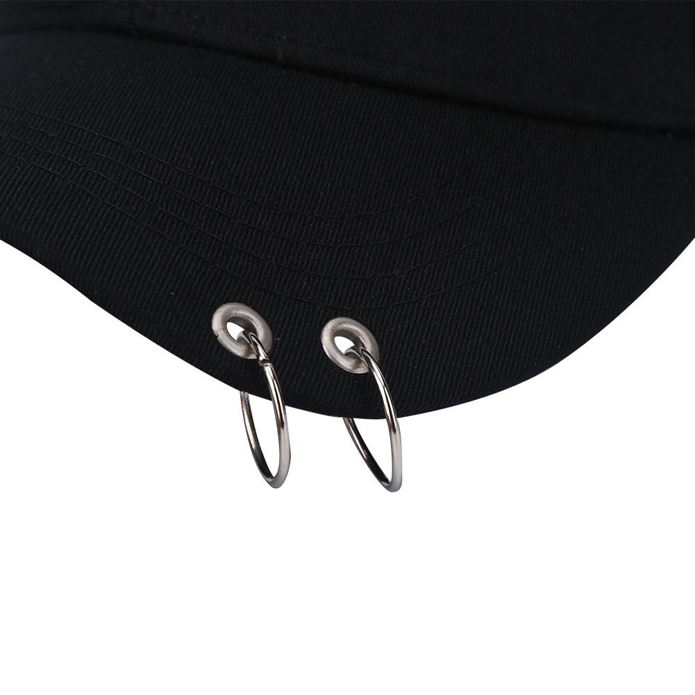 Unisex Sport Snapback Laufen Baseball Outdoor Gebogen Verstellbar Sommerkappe Schwarz