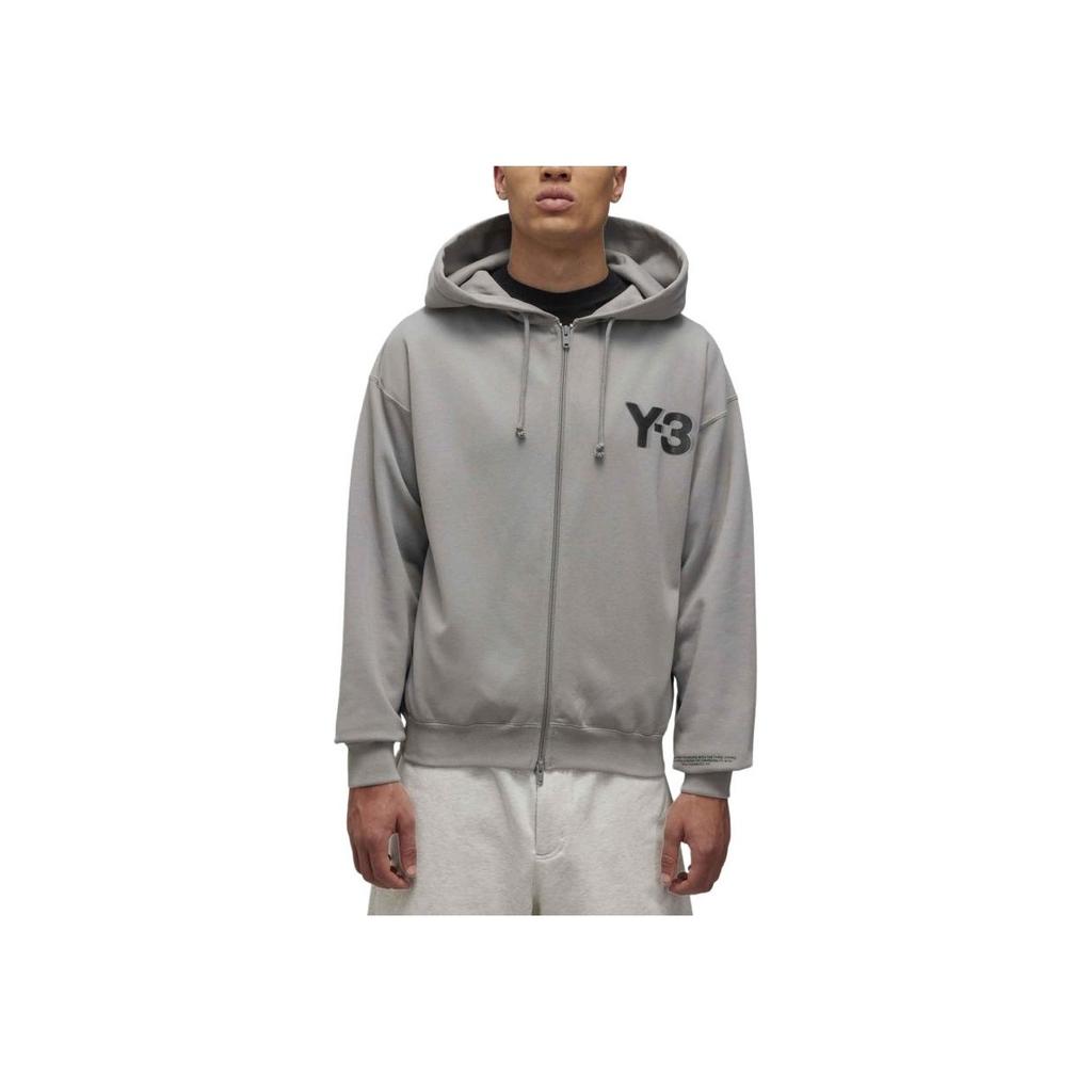 Y-3 Classic Large Logo Clean Fit Zipper Comfortable Hoodie Unisex hoodies Charcoal-Gray JD9808