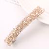 Light luxury crystal hairpin, high-end headgear, flash diamond edge clip, handmade jewelry, hair accessories.