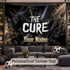 Wall Hanging Tapestry Custom NameThe Cure Pattern Personalized Printed Fabric Wall Decor