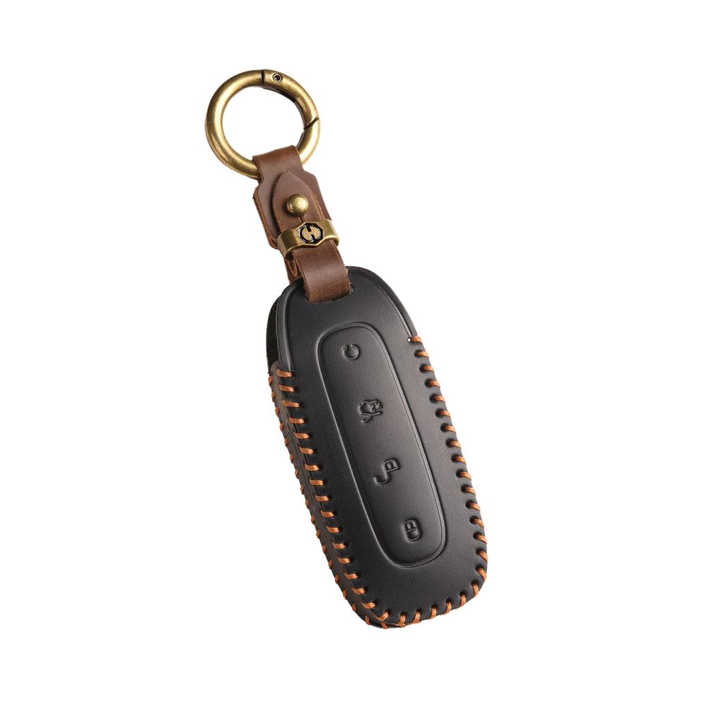 Applicable To 2022 Tengshi D9 Key Cover Dm-i Case Ev Tengshi D9 Special Car Key Bag Ring, Genuine Leather Men
