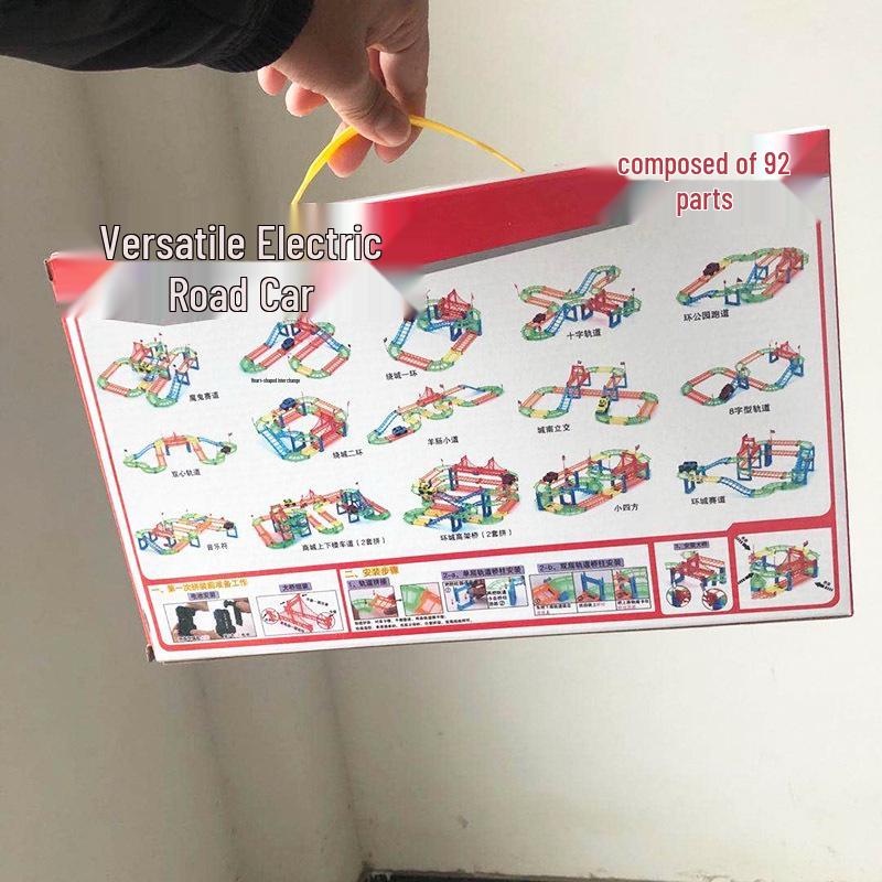 Detská vzdelávacia elektrická dráha s kockami