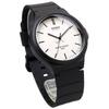 Casio Standard Analog Quartz Wristwatch Black and International No Presentation Box MW-240-7EV, Men's, White, Model, [Used]