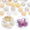 100pcs 13mm Flower Bead Caps Metal Iron Spacer Beads End Caps For Jewelry Making DIY Bracelets Necklace Decoration Accessories