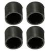 Furniture Leg Caps 4PCS Black Rubber Protector Covers for Chair Table Cabinet 16mm 19mm 22mm 25mm 32mm 40mm 50mm Inner Diameter