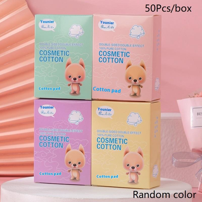 50/100Pcs Thin Cotton Pads Soft Cotton Stretch Disposable For Face Wash Nail Polish Remover Cosmetic Makeup Tools