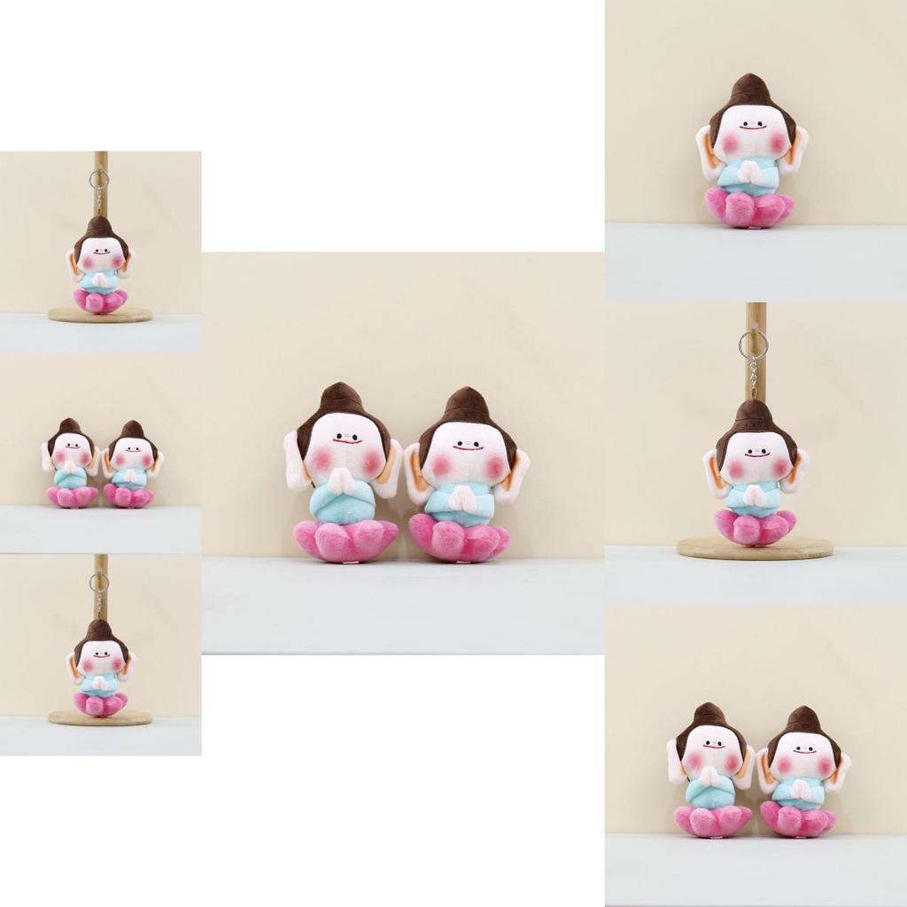 Adorable New Plush Lotus Buddha Keychain Doll Soft Toy With Unique Design And Colors
