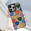 Mirror Phone Case for iPhone 15 11 13 14 for 15 16 Pro Max 12 13 16 Pro Cloud Flower and Animal Cute Style Phone Case