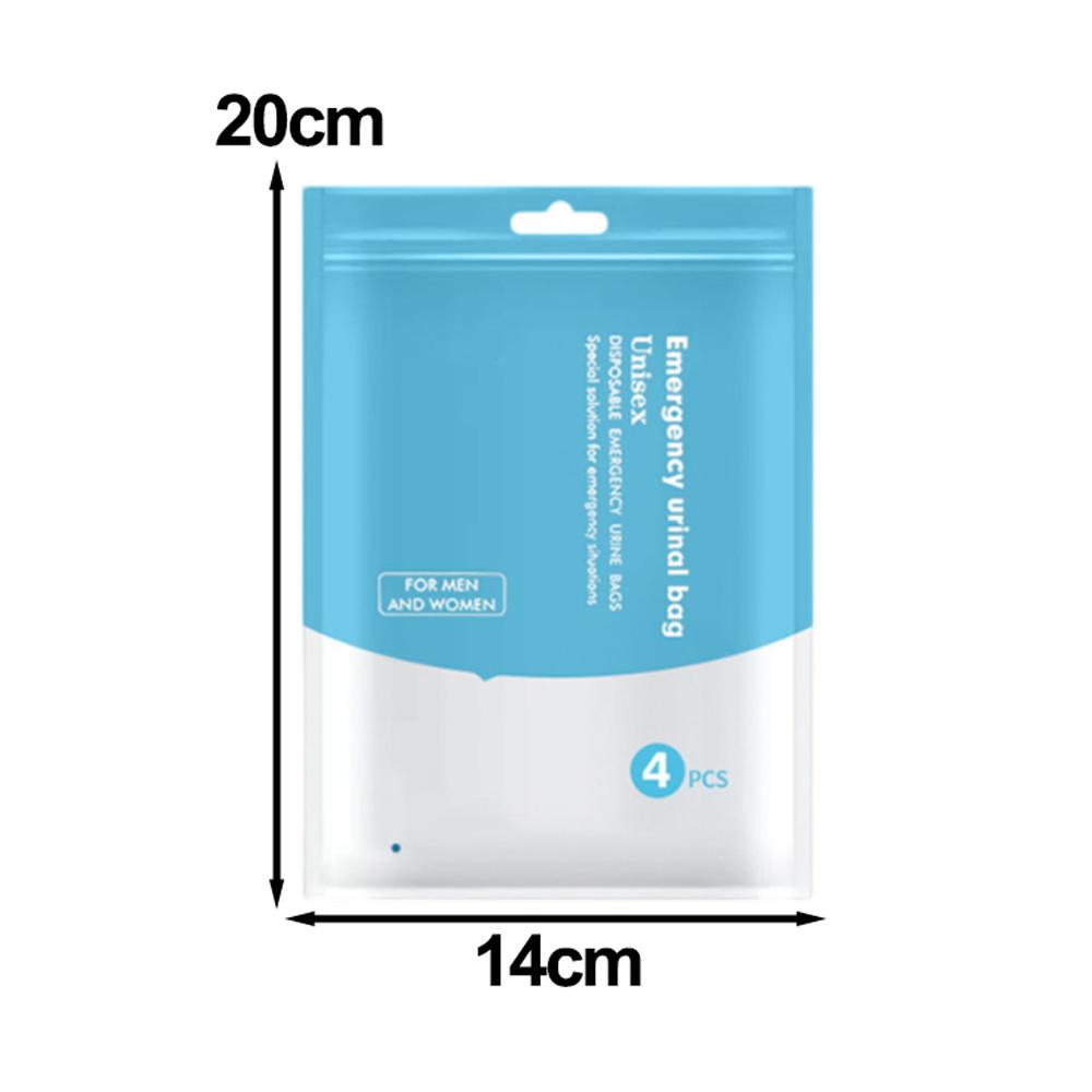 Disposable Emergency Urine Bags Portable Car Emergency Urine Bag Unisex Car Toilet Urinal Disposable Urination Convenient Bag
