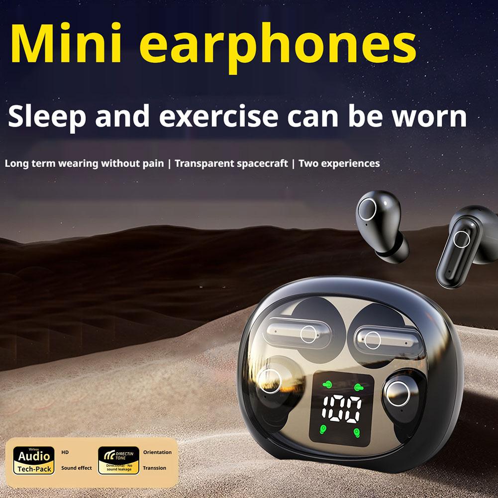 Mini Bluetooth Earbuds, Mini Sleep in-Ear Earbuds Wireless for Sports, Waterproof Dust Proof Mini Earbuds for Work and Sleep
