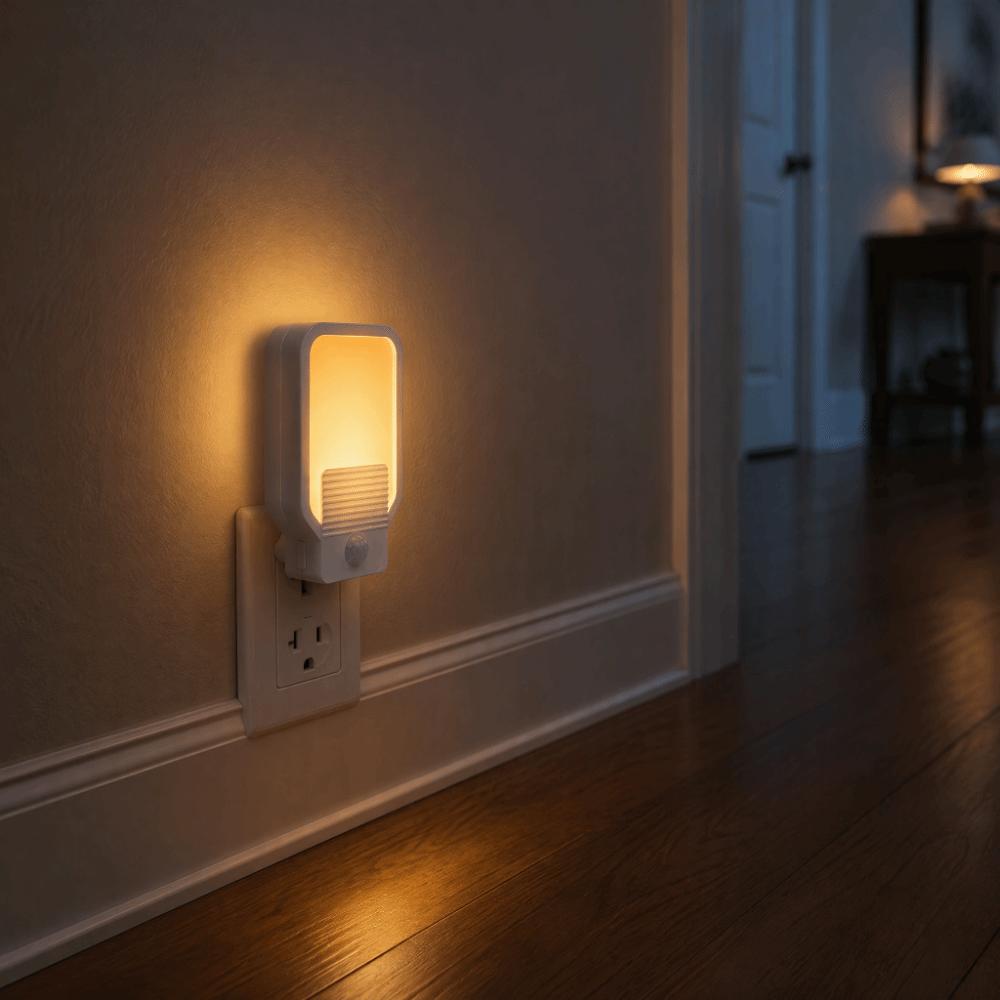 Red Light Motion Sensor Night Lights US/UK/EU Wireless Wall Lamp for Bathroom Bedroom Living Room