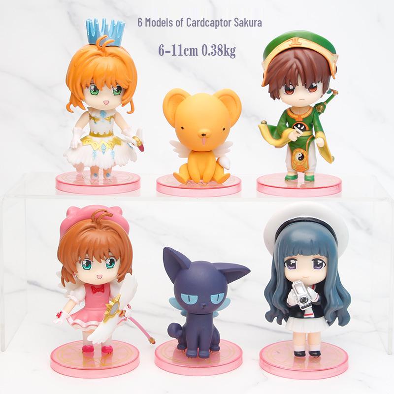 Cardcaptor Sakura Magic Card Cake Ornament Figure 4-4.5CM