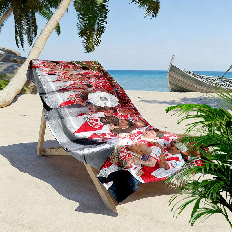 1. FC Köln Players Print Beach Towel, Large Soft Quick Dry Towel for Beach Camping Swimming