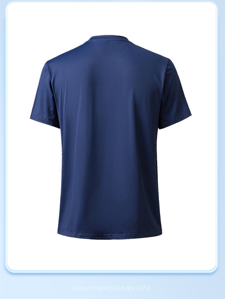 Men's Quick-Dry Ice Silk Sports Set: Summer Shorts & Short Sleeve Shirt