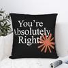 Claude You're Absolutely Right  Pillow Cover  Funny Pillow Case For Couch Sofa Bedroom Soft Pillowcases Gift