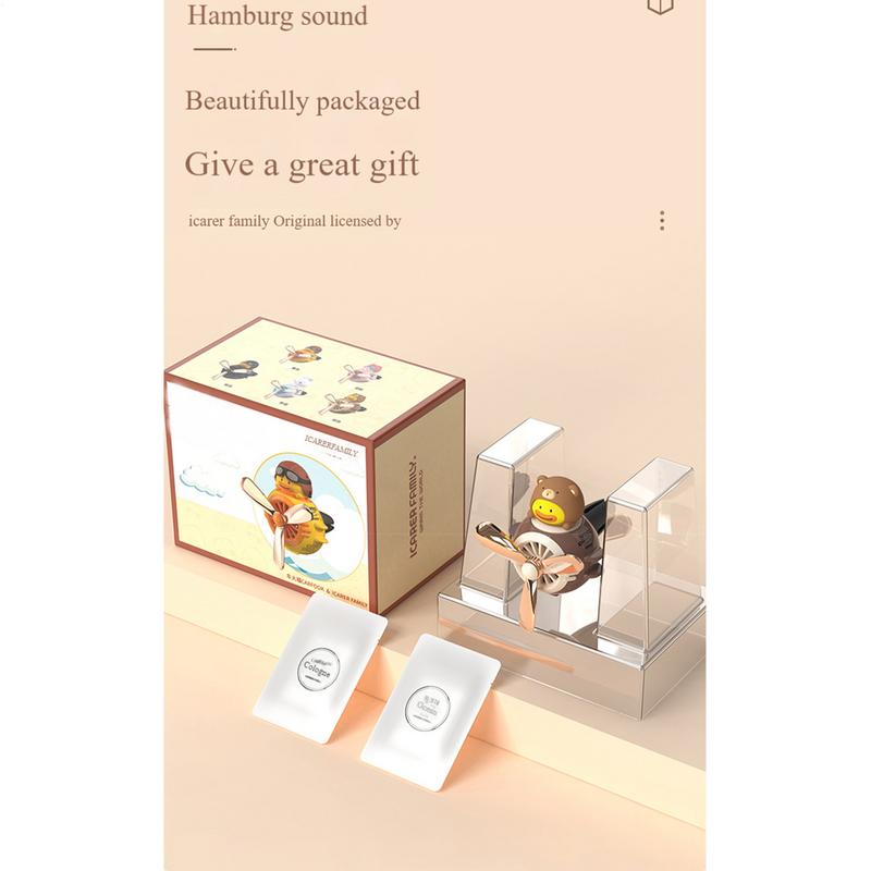 Rotating Propeller Car Air Fresheners Clip Air Outlet Yellow Duck Perfume Clips Car Aromatherapy Diffuser Interior Accessories