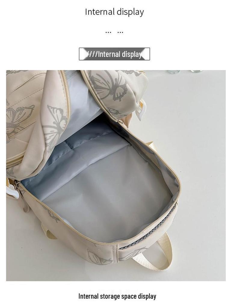 Reflective Butterfly Backpack for Middle & High School Girls – Versatile Shoulder Bag for Students