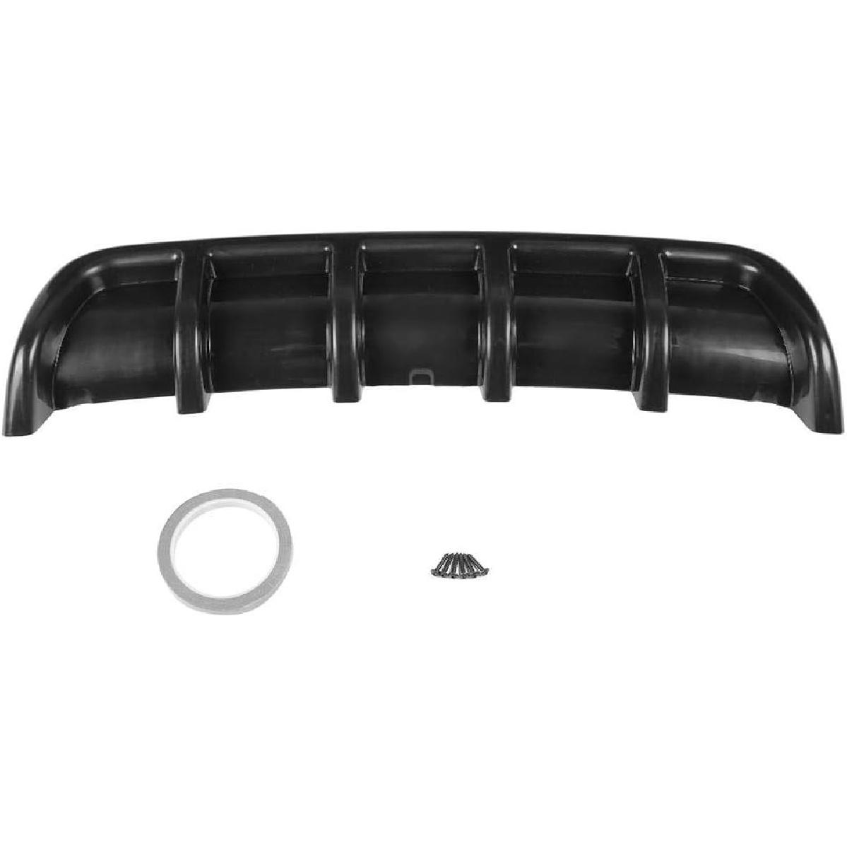 KIMISS Задний бампер  Акулий плавник , Черный Универсальный спойлер-диффузор  Акулий плавник  для заднего бампера автомобиля (черный) Спойлеры для автомобилей чёрный