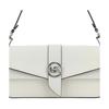 Michael Kors Greenwich Solid Silver Letter Logo Logo Flip Hardware Buckle Saffiano Leather Envelope Bag Shoulder Bag Medium Women's White