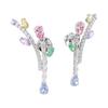 Swarovski Ariana Grande Teardrop Design Cubic Zirconia Earrings Women Earrings Colorful 5737426