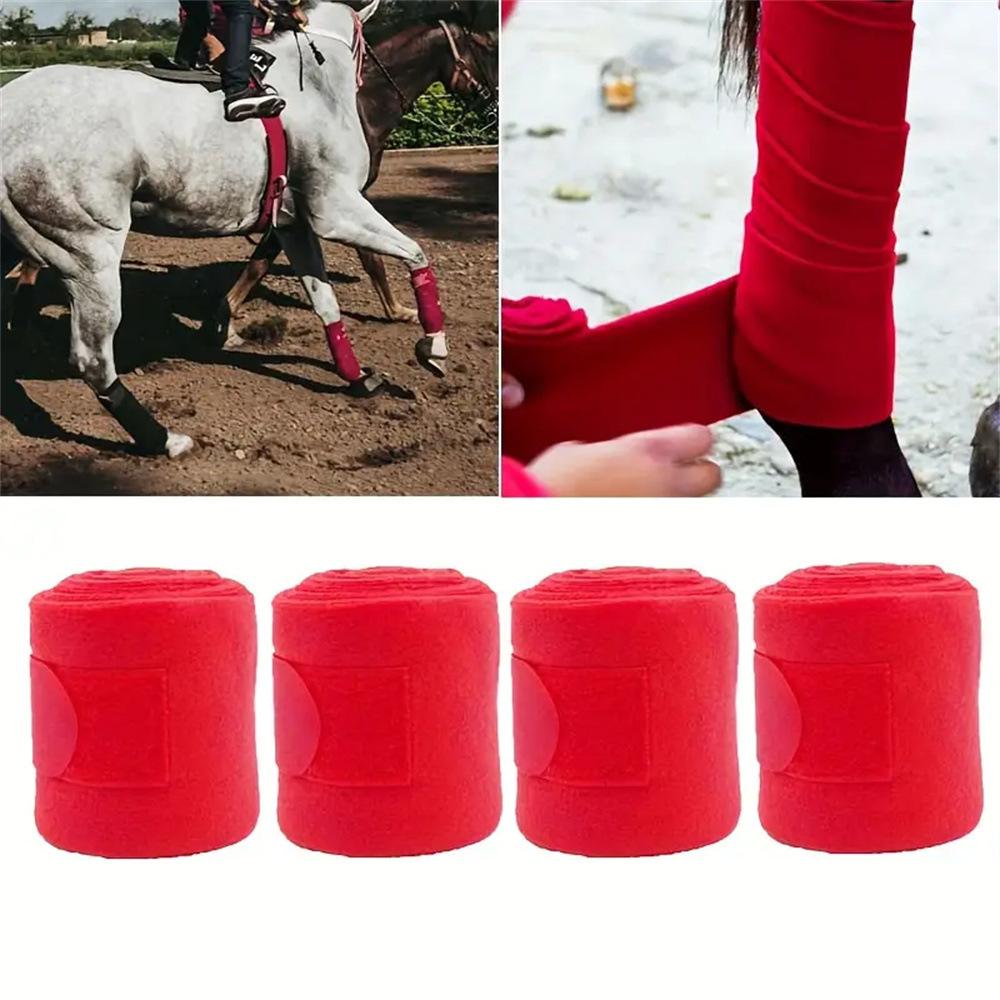 New Horse Wraps 2.5m Soft Fleece  Wraps Equestrian Leg Bandage Wrap Outdoors Equestrian Boots Bracer Leg Wraps Equestria